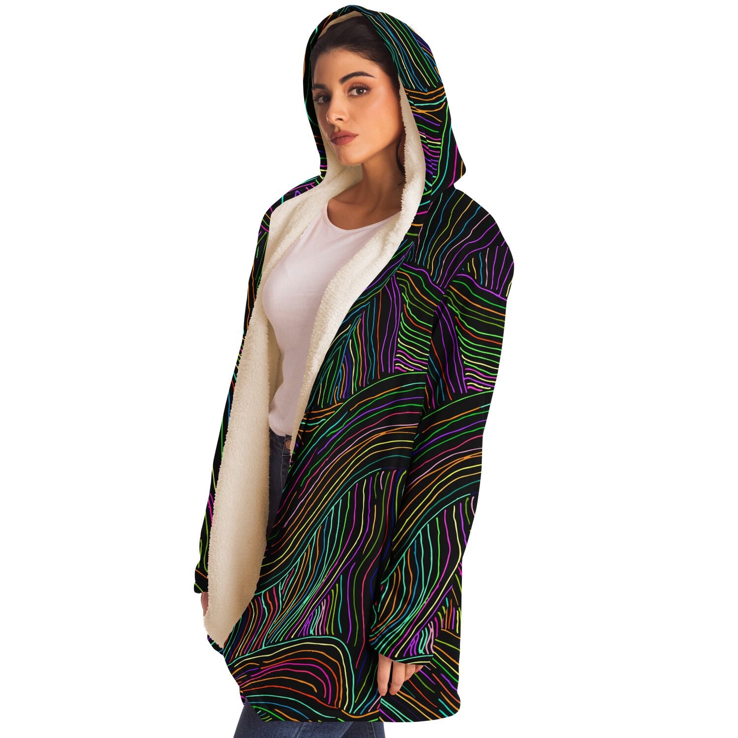 Wavy Lines with Colors Cloak - Custom
