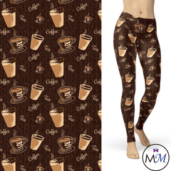 Coffee and Tea Leggings with Pockets