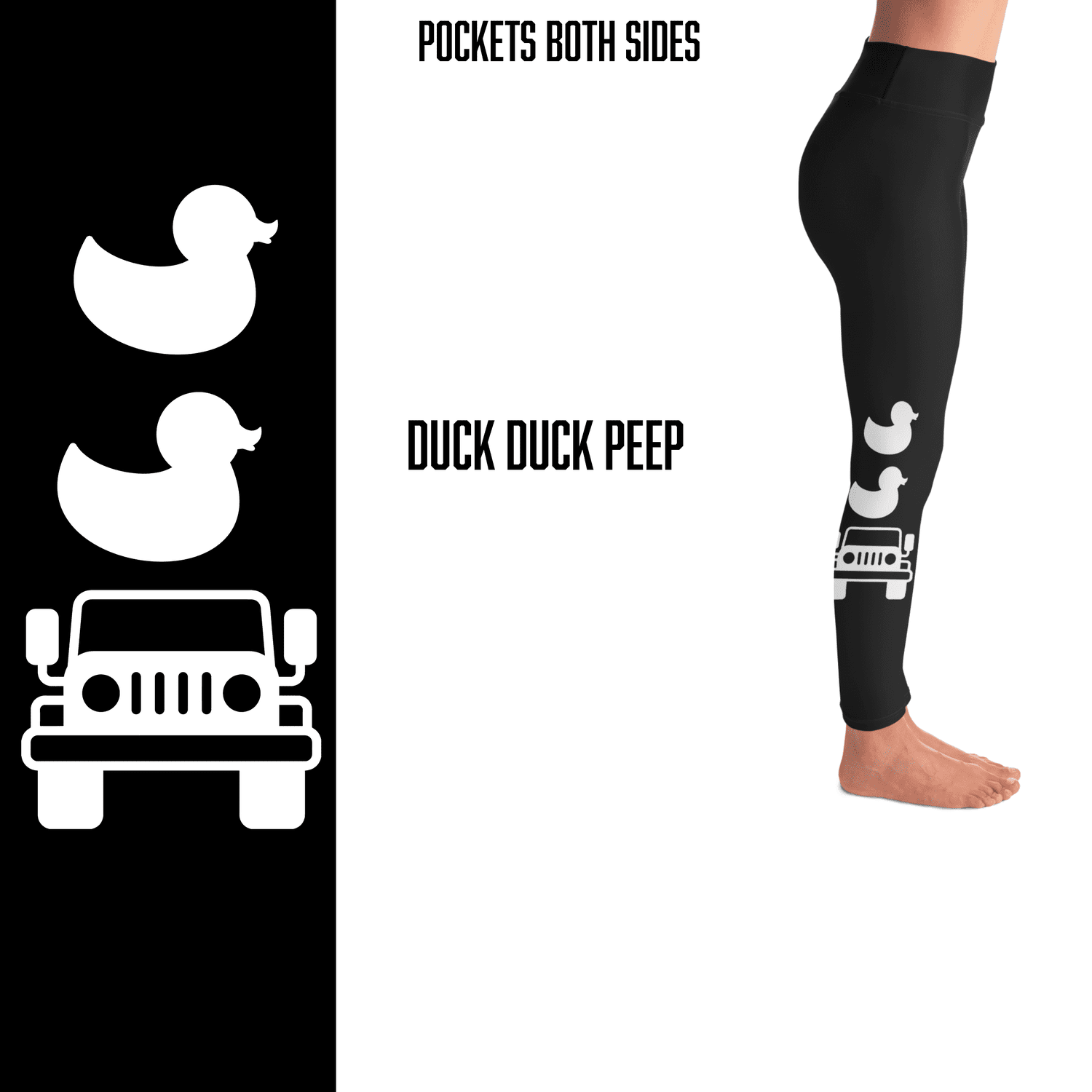 Duck Duck Jeeper with Pockets Choice of Colors, Reflective, or Glitter