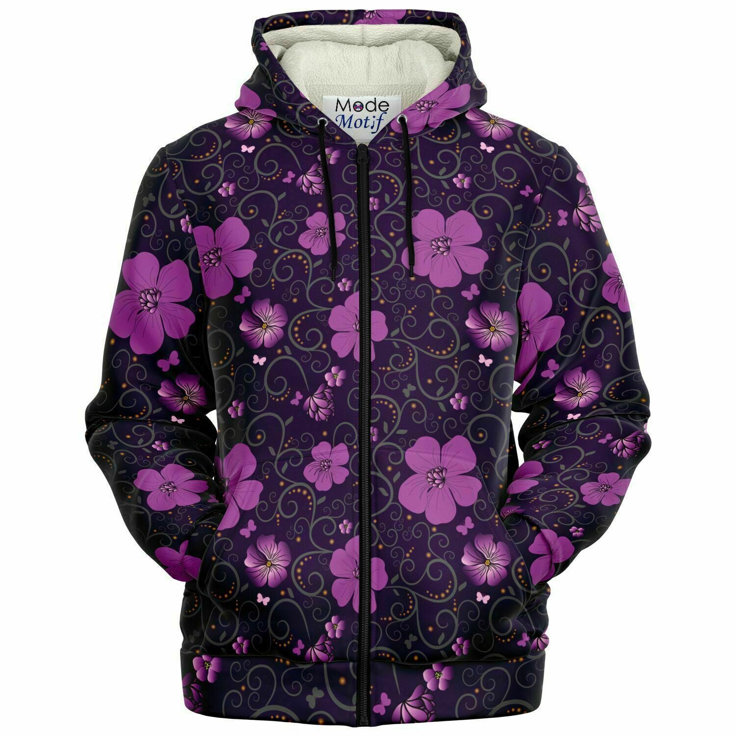 Pretty Purple Floral Jacket - Custom
