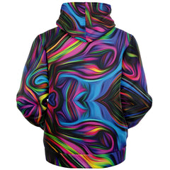 Color Wave Fleece Jacket - Custom