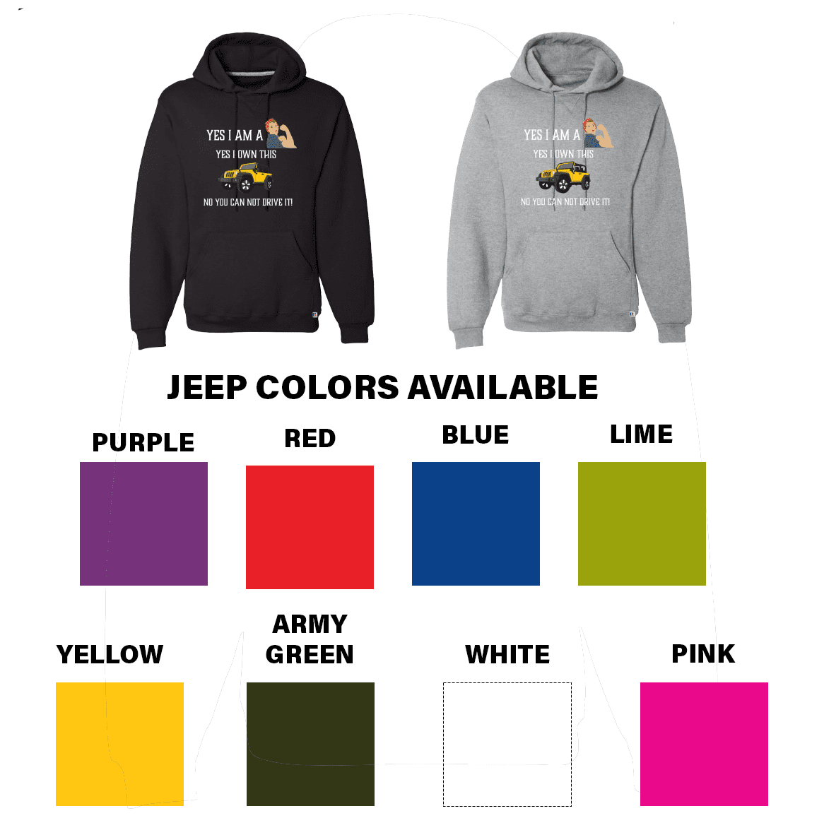 Yes, I own this offroad vehicle Made to Order - Hoodie Gray or Black v2