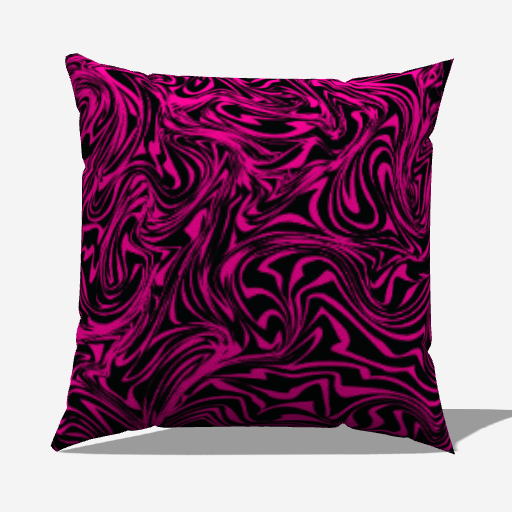 Hot Pink Zebra  Polyester Pillow Cover - Made in USA