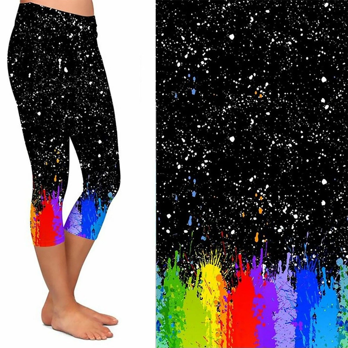 Color Splash Leggings with Pockets Ready to Ship