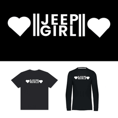 Jeeper Girl Heart Grill Short or Long Sleeve Made to Order