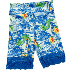 Sailing Away Shorts with Blue Lace Legging