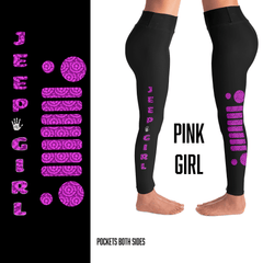 Jeeper Girl Black and with Pockets Colors, Reflective, or Glitter