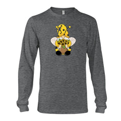 SunFlower Gnome Graphic Tee Gray or Black, Short or Long Sleeve